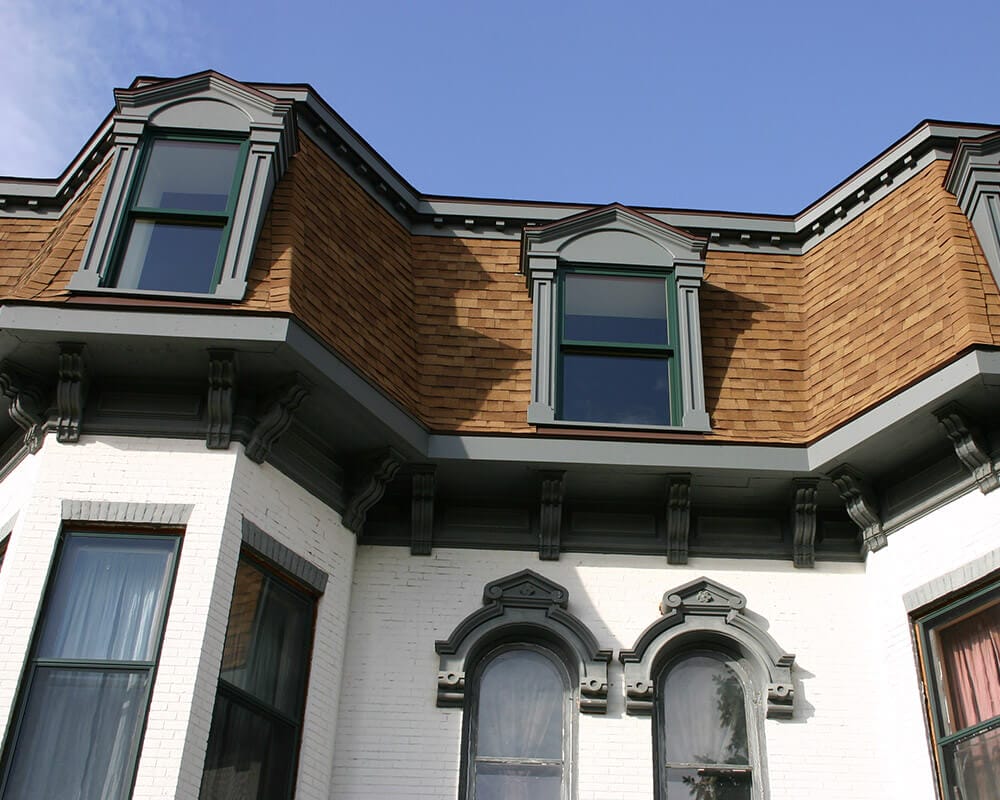 Unique historic preservation of a 1880's Second Empire Victorian home in Portage, WI.