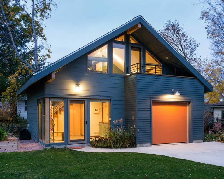 New construction accessory dwelling unit (ADU) garage and workshop by TDS Design Build in Madison, WI.