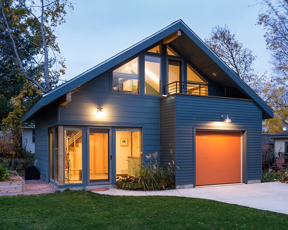 New construction accessory dwelling unit (ADU) garage and workshop by TDS Custom Construction in Madison, WI.