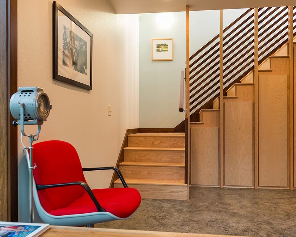 New Construction garage converted to an accessory dwelling unit and photography studio in Madison, Wisconsin, by TDS Custom Construction.