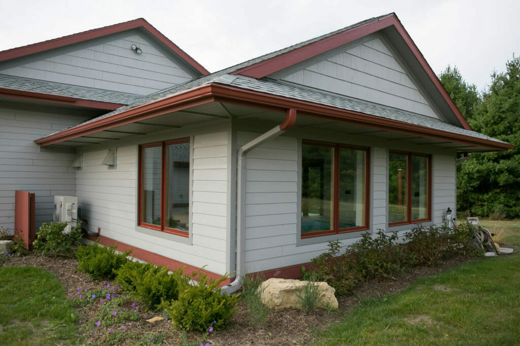 Pool house addition to this universally designed home in Oregon, WI.