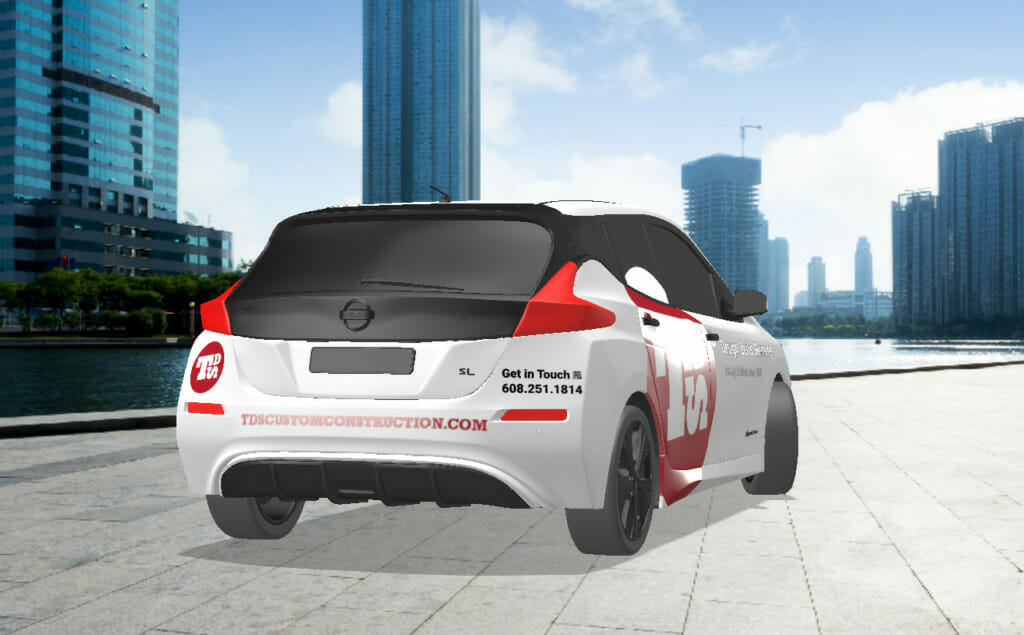 Nissan Leaf back