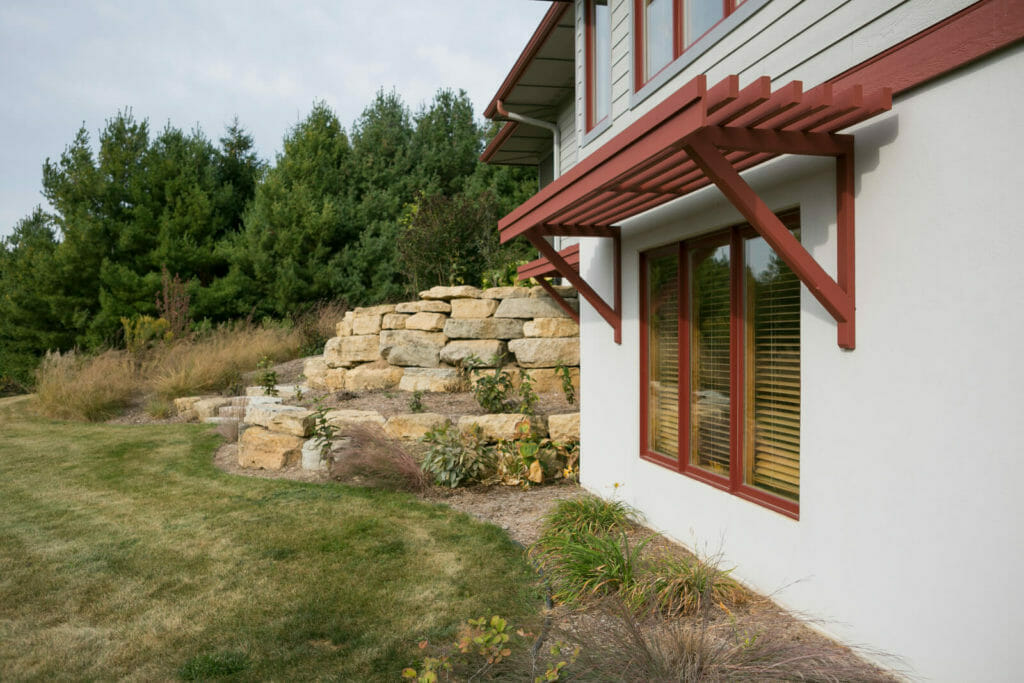 High performance home addition constructed by TDS Custom Construction with a 5.4KW Photovoltaic solar system, passive solar orientation, double exterior walls and super thick levels of insulation.